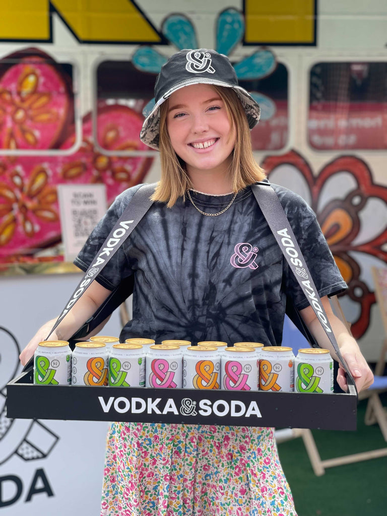 Vodka & Soda usherette trays