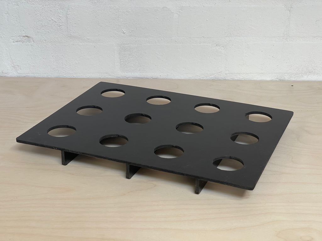 Event staff serving products using usherette tray