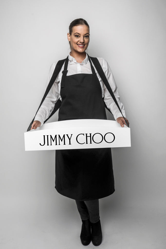 Custom Jimmy Choo branded usherette tray