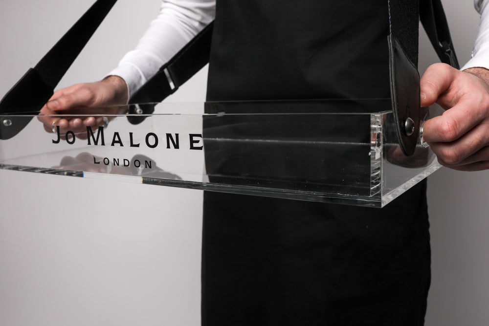 clear acrylic usherette trays