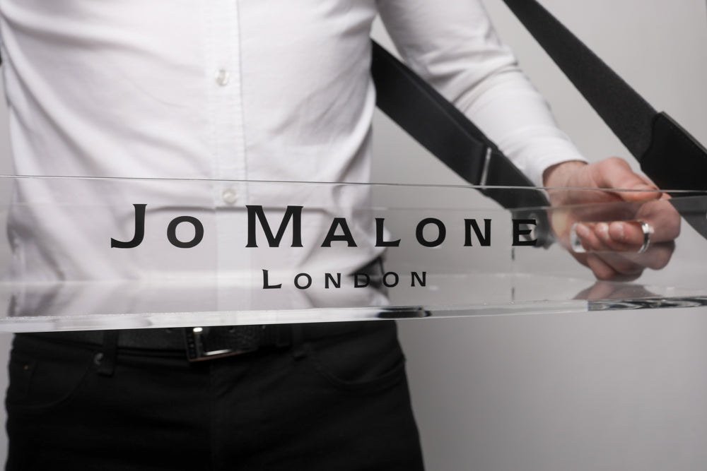 clear acrylic usherette trays