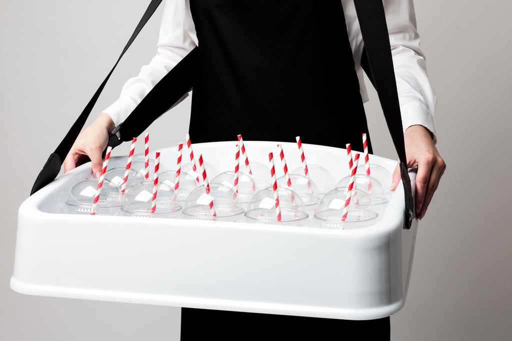 Deluxe Usherette Tray - Black or White