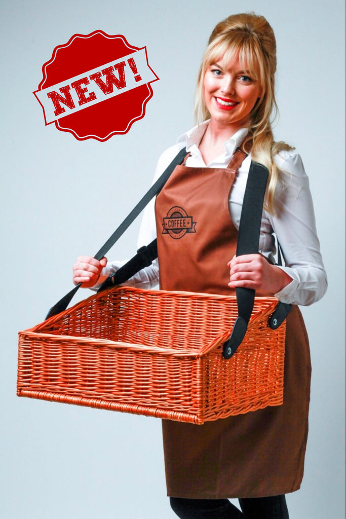 Large Wicker Usherette Tray