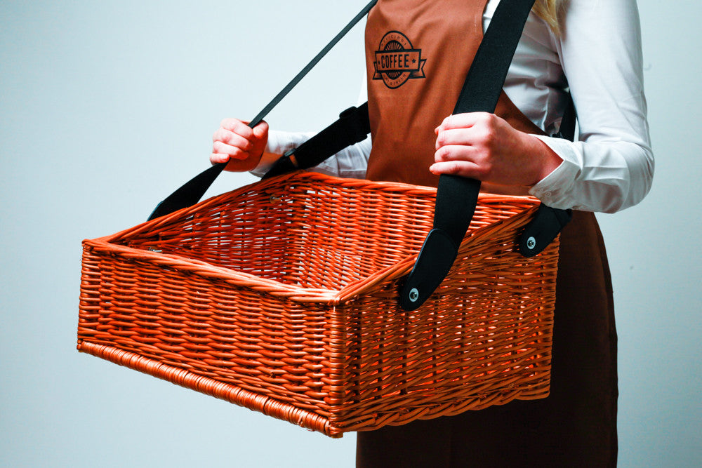 Large Wicker usherette trays