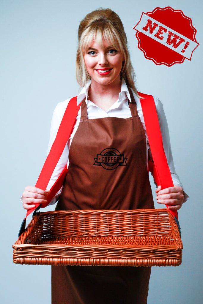 Wicker usherette trays