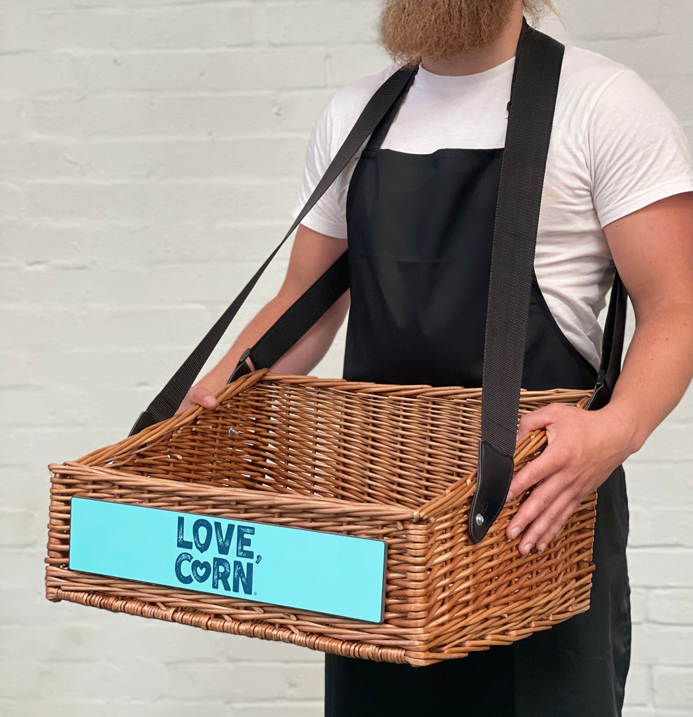 Large Wicker usherette trays